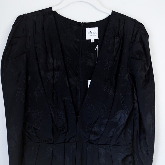 Misa Los Angeles Charlize Mini Dress Black Size 6 - Picture 9 of 16